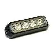Flitser compact R65 -  4 Led  12-24 Volt Amber ( 1.5 mtr kabel)