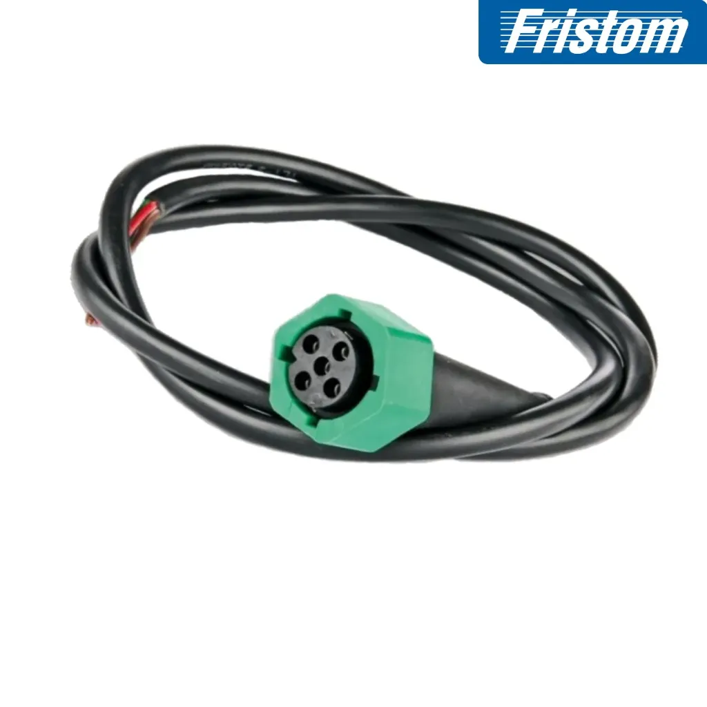[AM1360] 5 pins bajonet connector groen met 1m. kabel