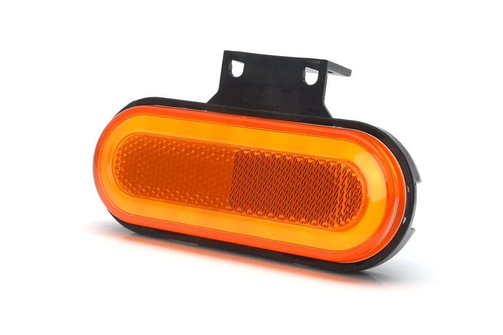 [ZM1240] Was LED zijmarkering "NEON" rand Ronde hoeken E-keur 12-24 V