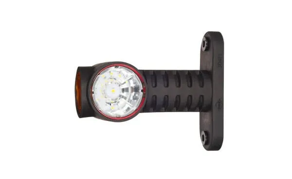 [PV0021] HORPOL Pendellamp Rond Recht Lang Rood/Amber/Wit 12-24 volt E-keur
