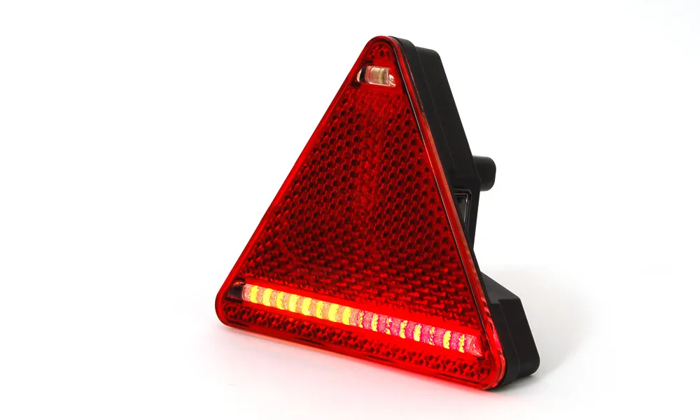 [AL1387] WAS Driehoek achterlicht links kentekenverlichting 12-24 V