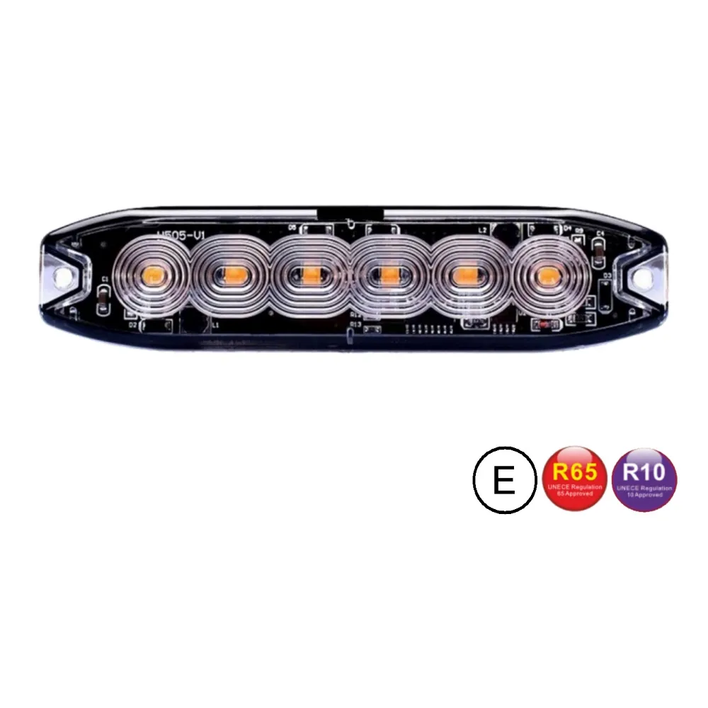 Fleedled super dun  6 leds E-Keur Amber-2mtr