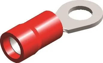 Kabelschoen ring half geïsoleerd 0.5-1.5mm² (4,3 mm) rood(100st)