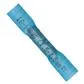 Kabelverbinder Blauw met krimpkous 1.5-2.5mm²( 100 st)