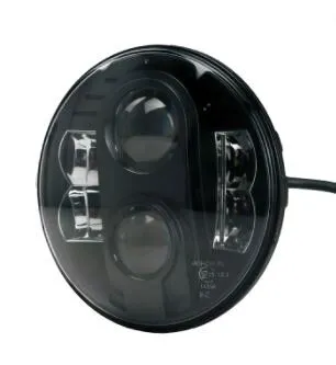 [KL1136] Koplamp LED rond 7 inch dark look E-keur