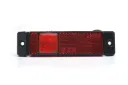 WAS zijmarkering langwerpig  rood met reflector E keur 12-24 v