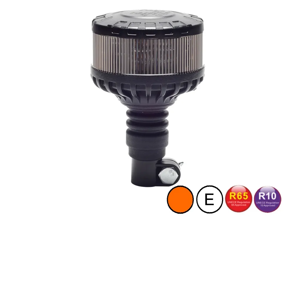 Zwaailamp / flitslamp Dark lens DIN Flex / IP 69 /12-24V