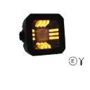 Breedstraler met wit/amber positielicht E-keur 12-24v