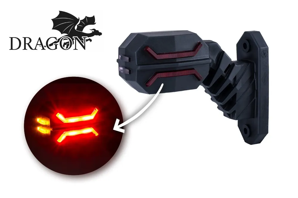 [PV1150] Pendellamp Dragon kort schuin Links E-keur 12-24V