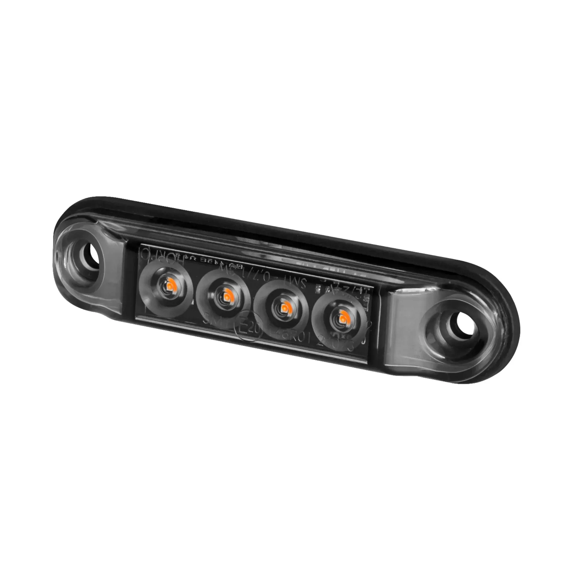 [ZM1452] Horpol slim line 4 leds Graphite amber 12-24 volt E-keur