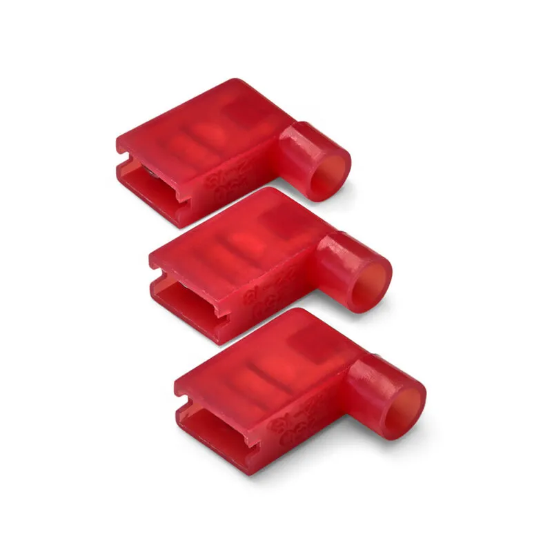 100 X PVC Kabelschoen Vlakstekker rood 0,5-1,5mm² (6,3x0,8 mm)