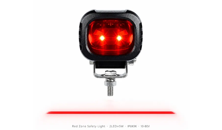 Red zone veiligheidslamp EMC 10-80 V safety line