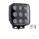 Master-LED Werklamp Black serie Edge model 65W E-keur kabel 2 mtr