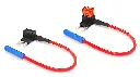 Zekeringhouder Bypass - 2 zekeringen 12 cm kabel