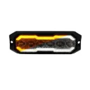 Flitser amber met Halo ring amber/wit smoke E-keur 12-24 V ECE R 65-R10